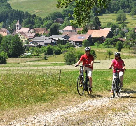 Balade à vélo en étoile